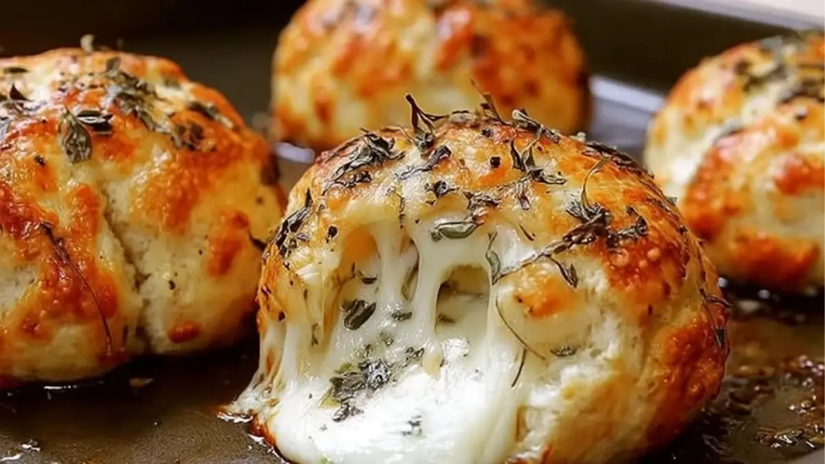 Gooey Mozzarella Biscuit Bombs