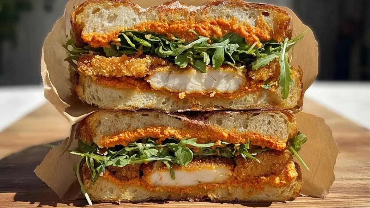 Crunchy Chicken Romesco Sandwich