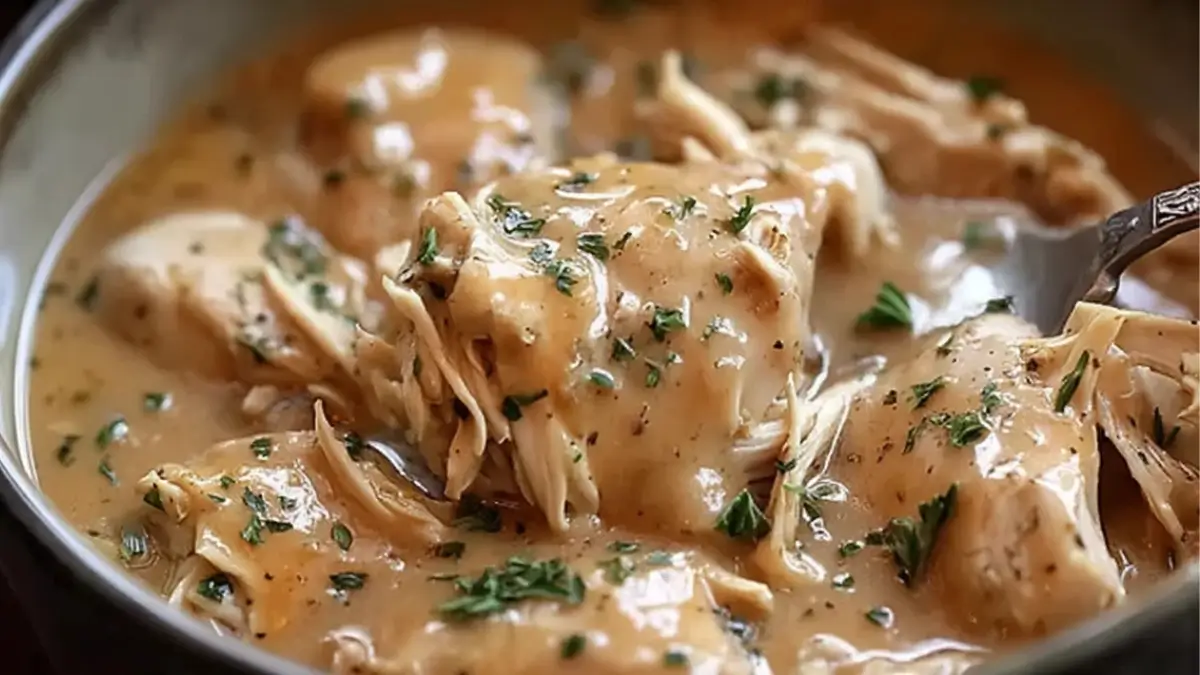 Crockpot Chicken Thighs and Gravy