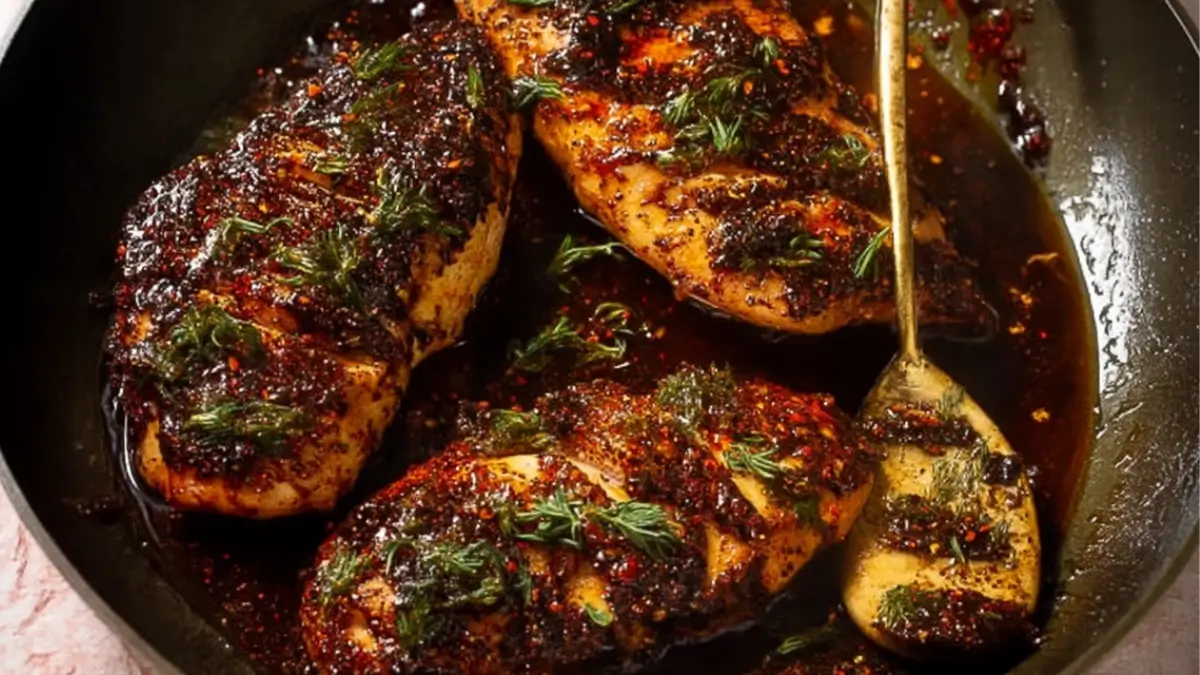 Hot Honey Baked Chicken Breasts