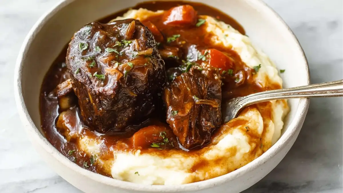 Slow Cooker Red Wine Braised Short Ribs