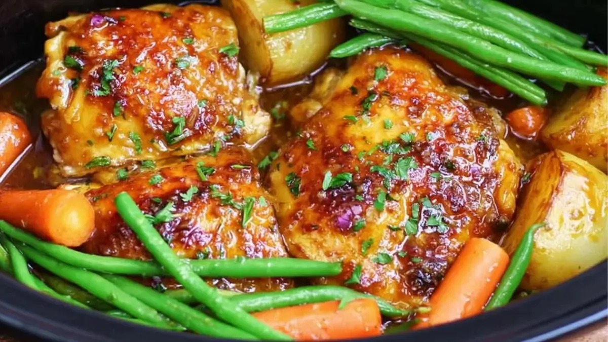 Slow Cooker Honey Garlic Chicken