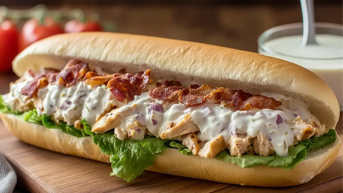 Chopped Chicken Bacon Ranch Sub