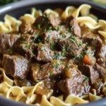 Slow Cooker Beef and Noodles