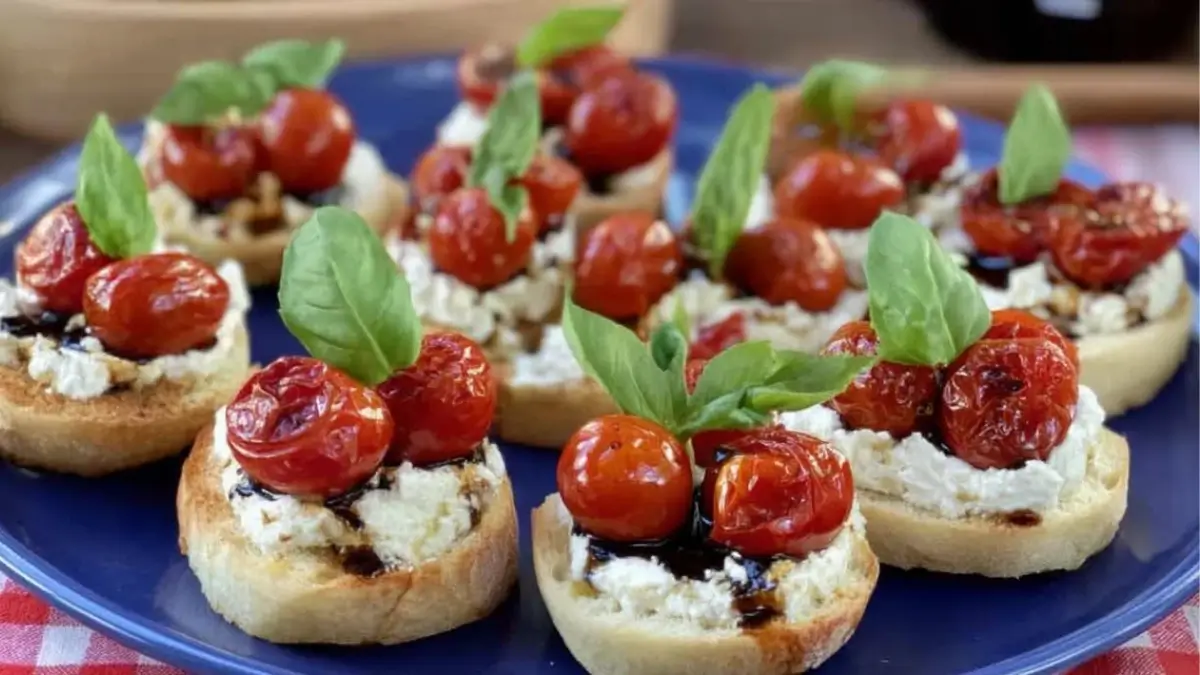 Roasted Tomato Basil Ricotta Toast