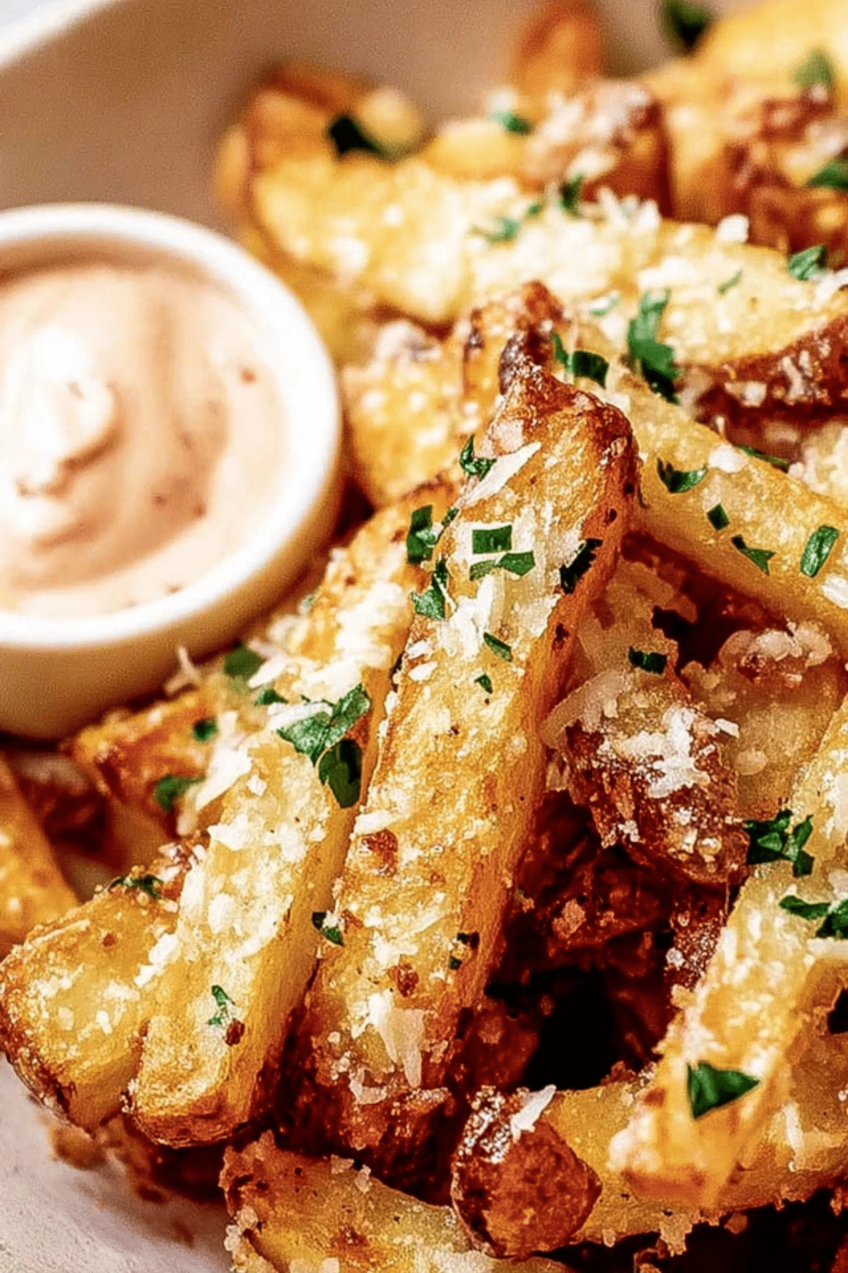 Air Fryer Garlic Parmesan French Fries