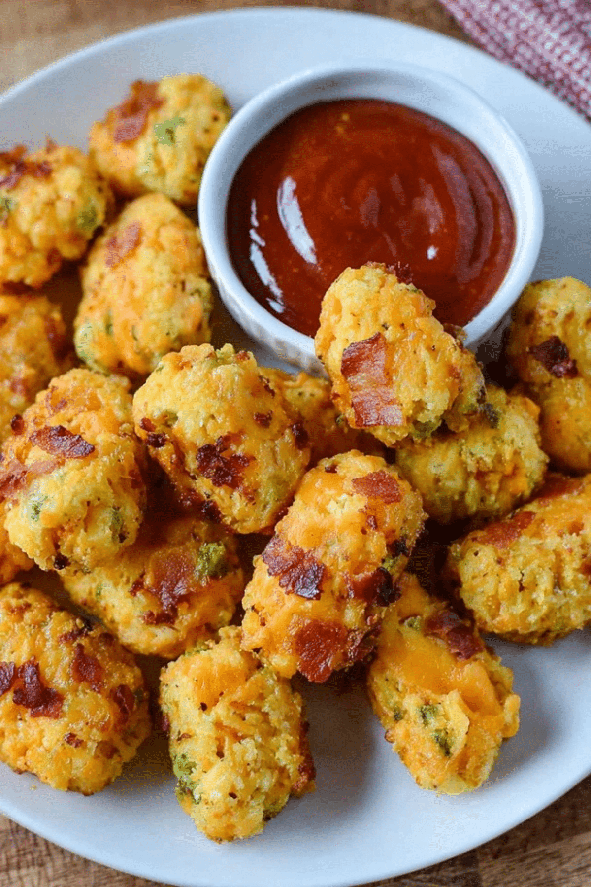 Bacon Cheddar Cauliflower Tots