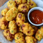 Bacon Cheddar Cauliflower Tots