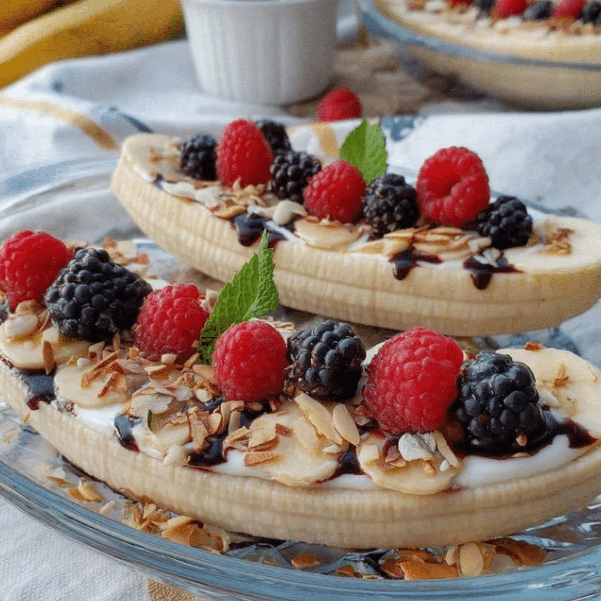 Banana Split Breakfast Bar