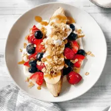 Breakfast Banana Split Recipe