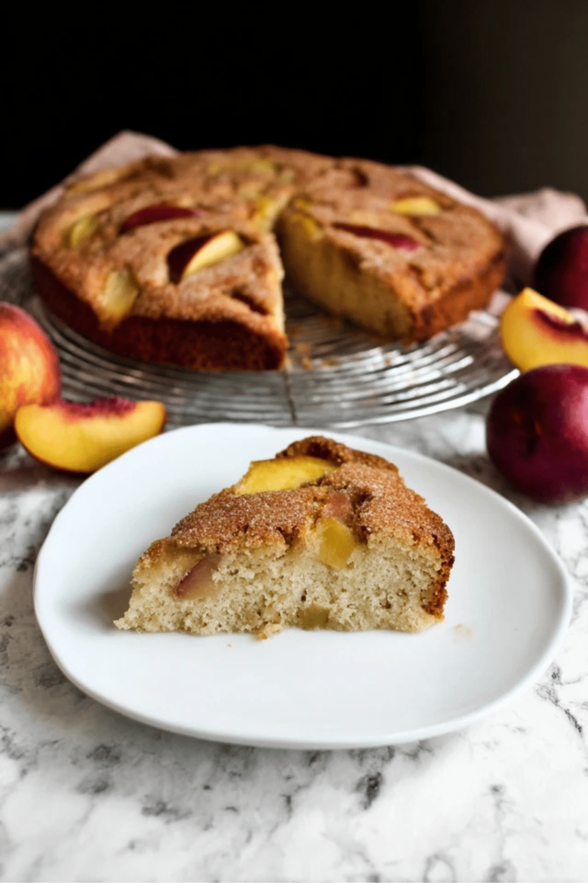 French Nectarine Cake