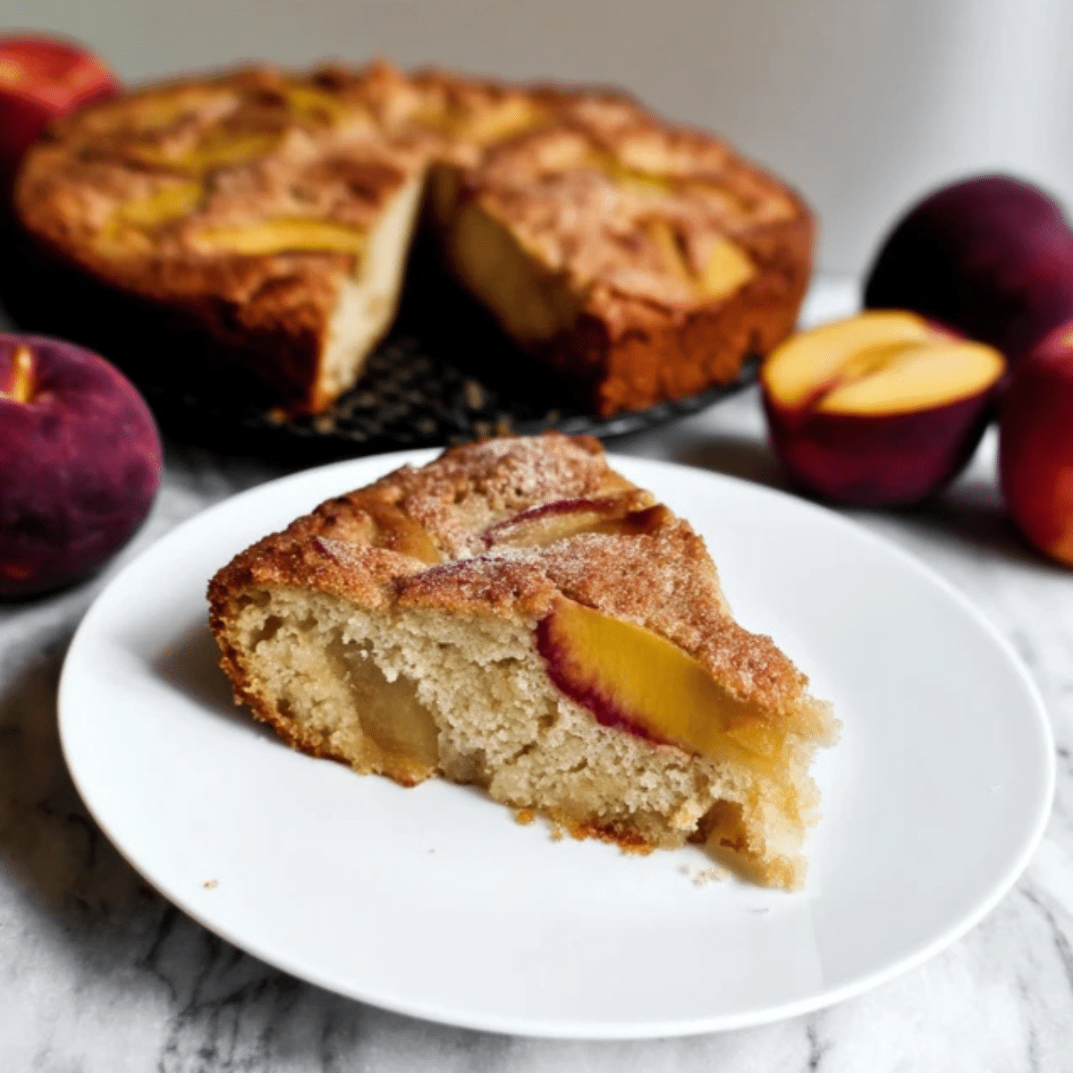 French Nectarine Cake