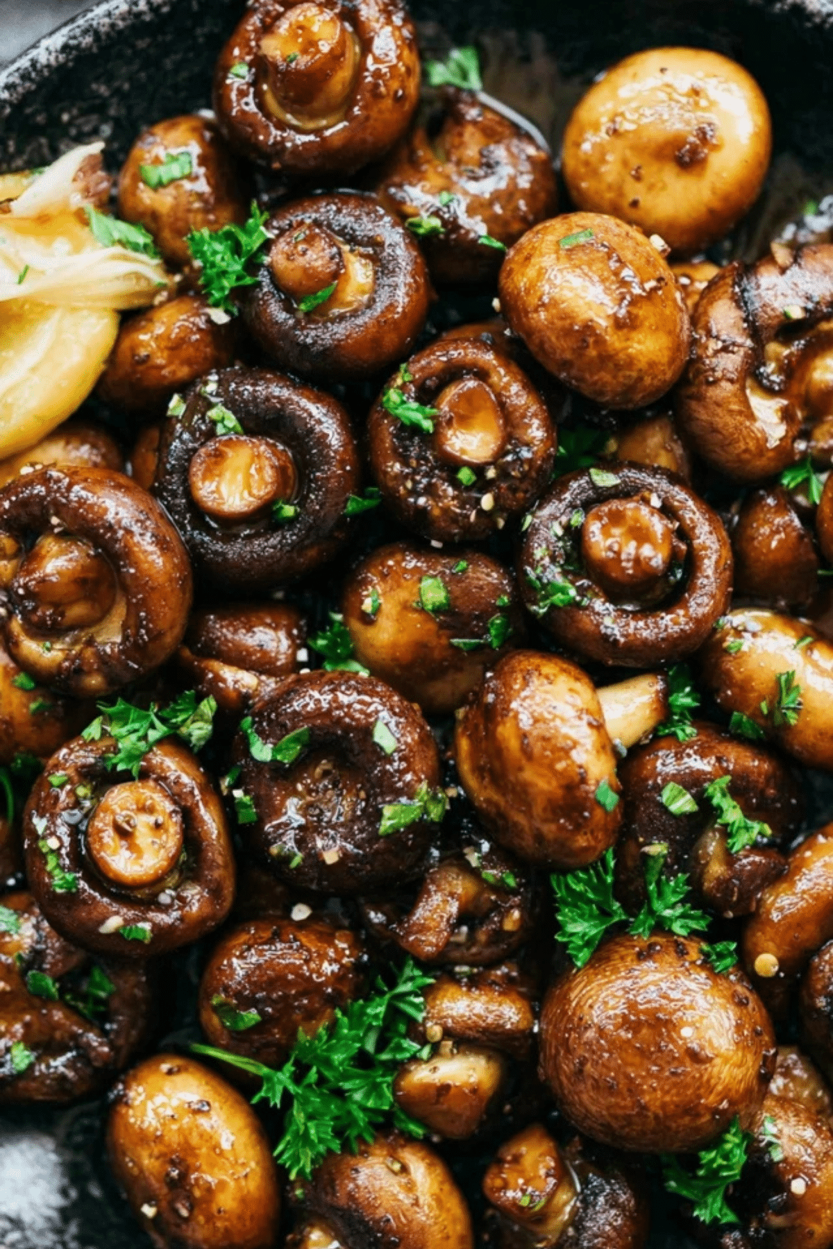 Honey Balsamic Garlic Mushrooms