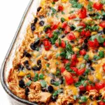 Easy Chicken Burrito Casserole