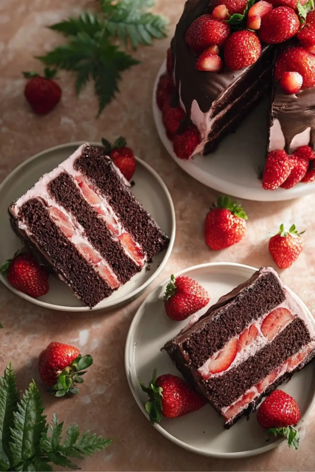 Strawberry Chocolate Cake Strawberry Chocolate Cake