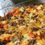 Amish Hamburger Bake with Fall Vegetables