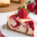 Strawberry Swirl Cheesecake