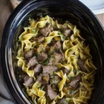 Slow Cooker Beef and Noodles