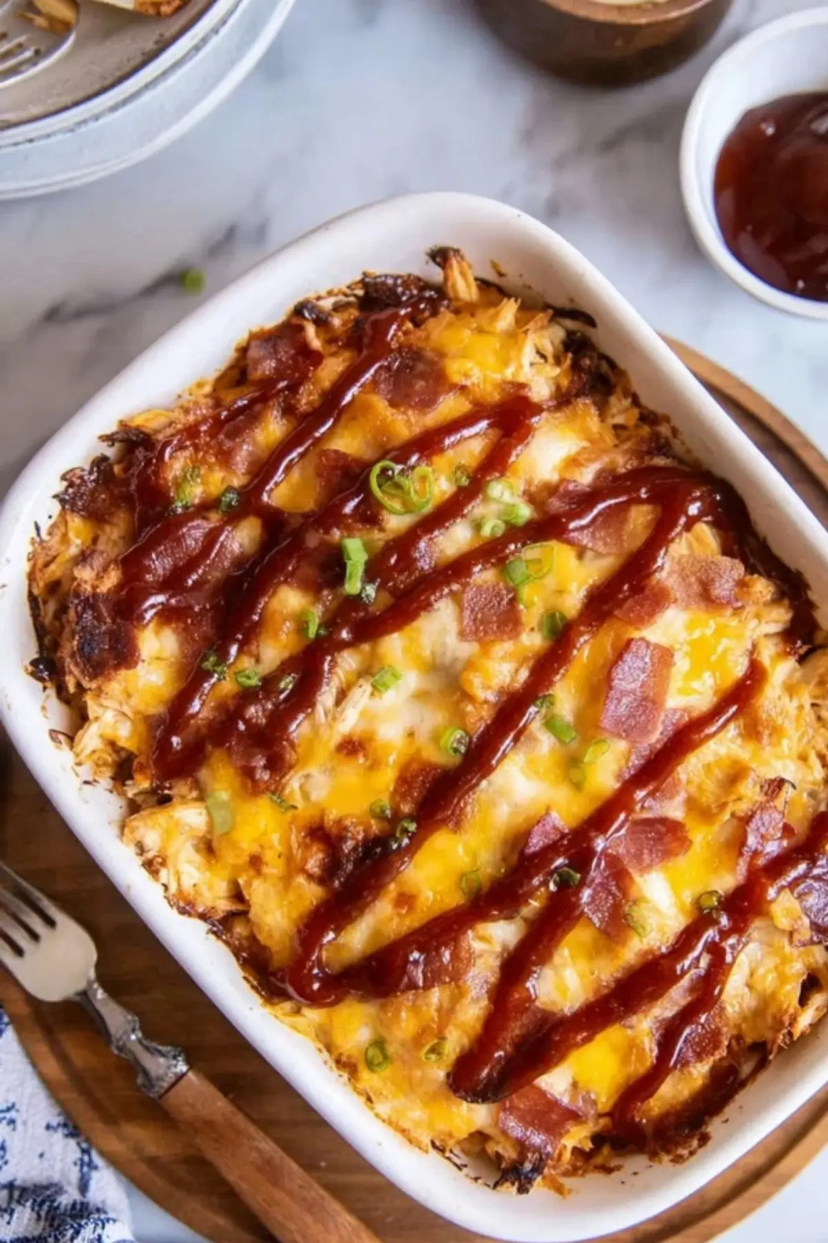 Keto BBQ Chicken Casserole Keto BBQ Chicken Casserole