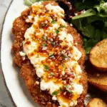 Crispy Hot Honey Feta Chicken