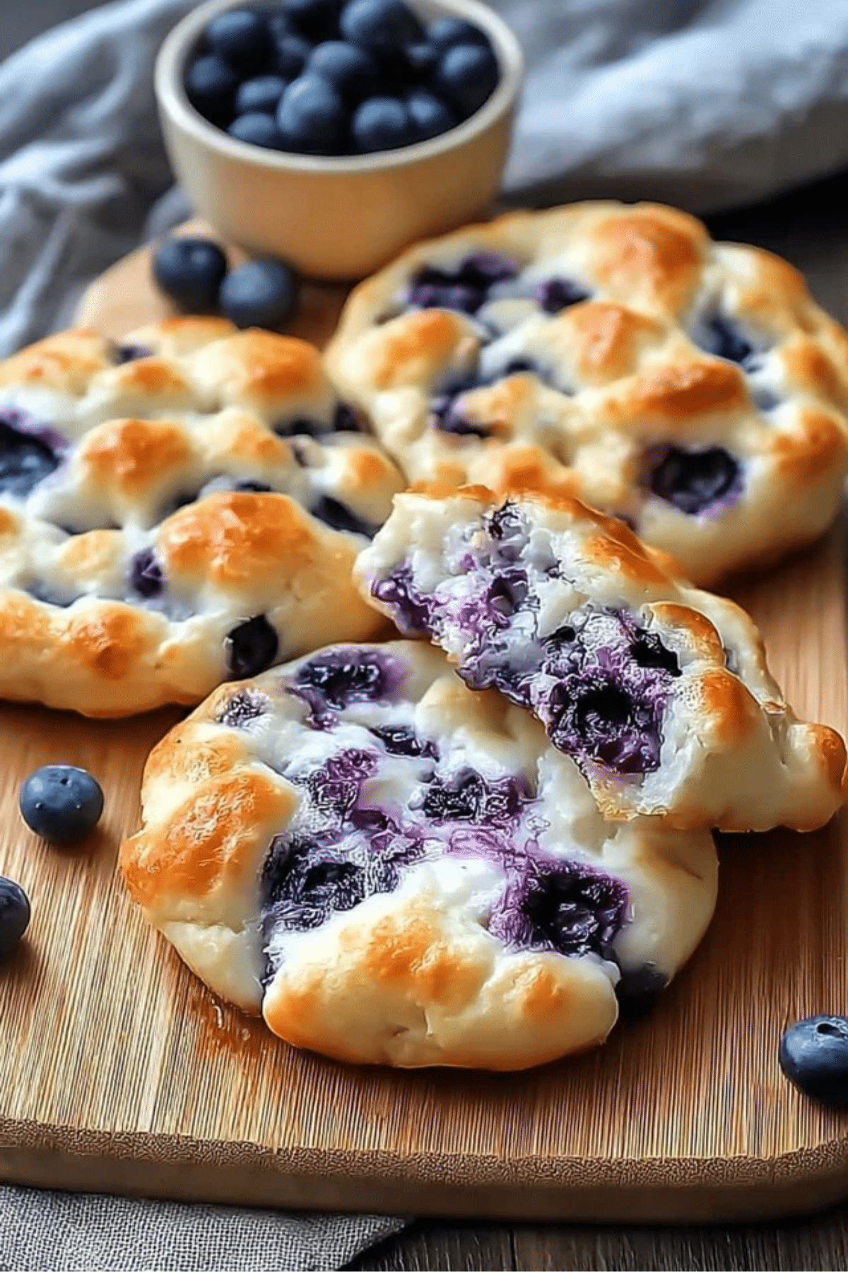 Cottage Cheese Blueberry Cloud Bread
