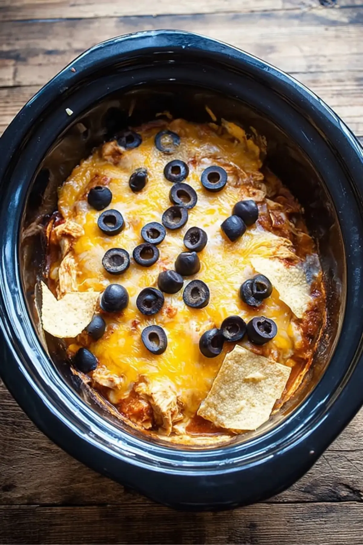 Slow Cooker Chicken Enchilada Casserole Slow Cooker Chicken Enchilada Casserole