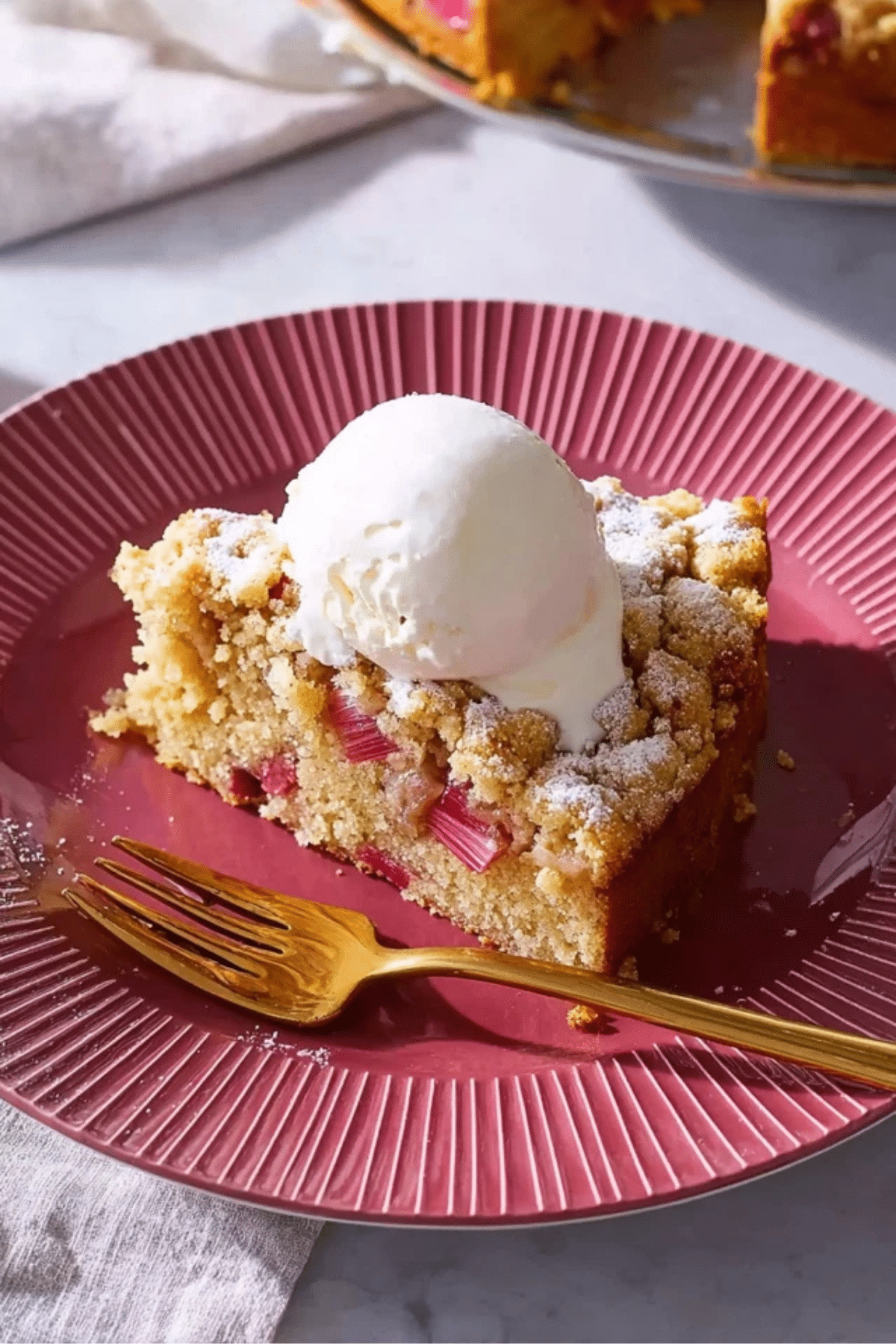 Oma's Rhubarb Cake Recipe