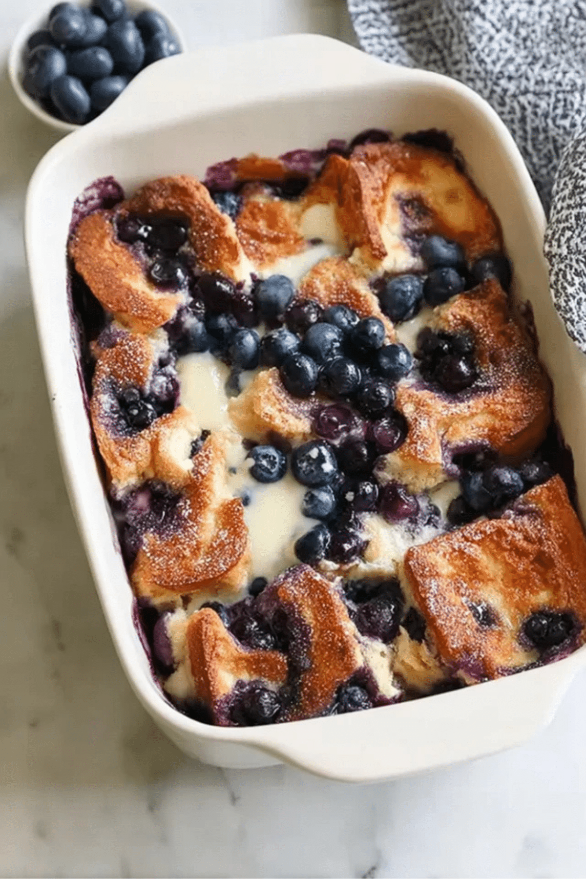 Overnight Blueberry French Toast Casserole
