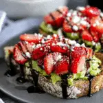 Balsamic Strawberry Avocado Toast