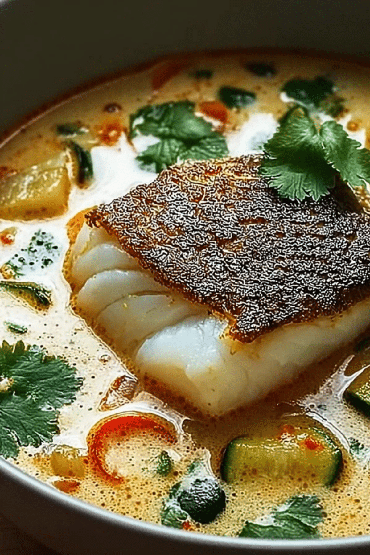 coconut lime fish soup