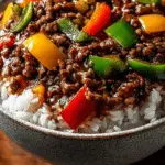 Beef and Pepper Rice Bowl