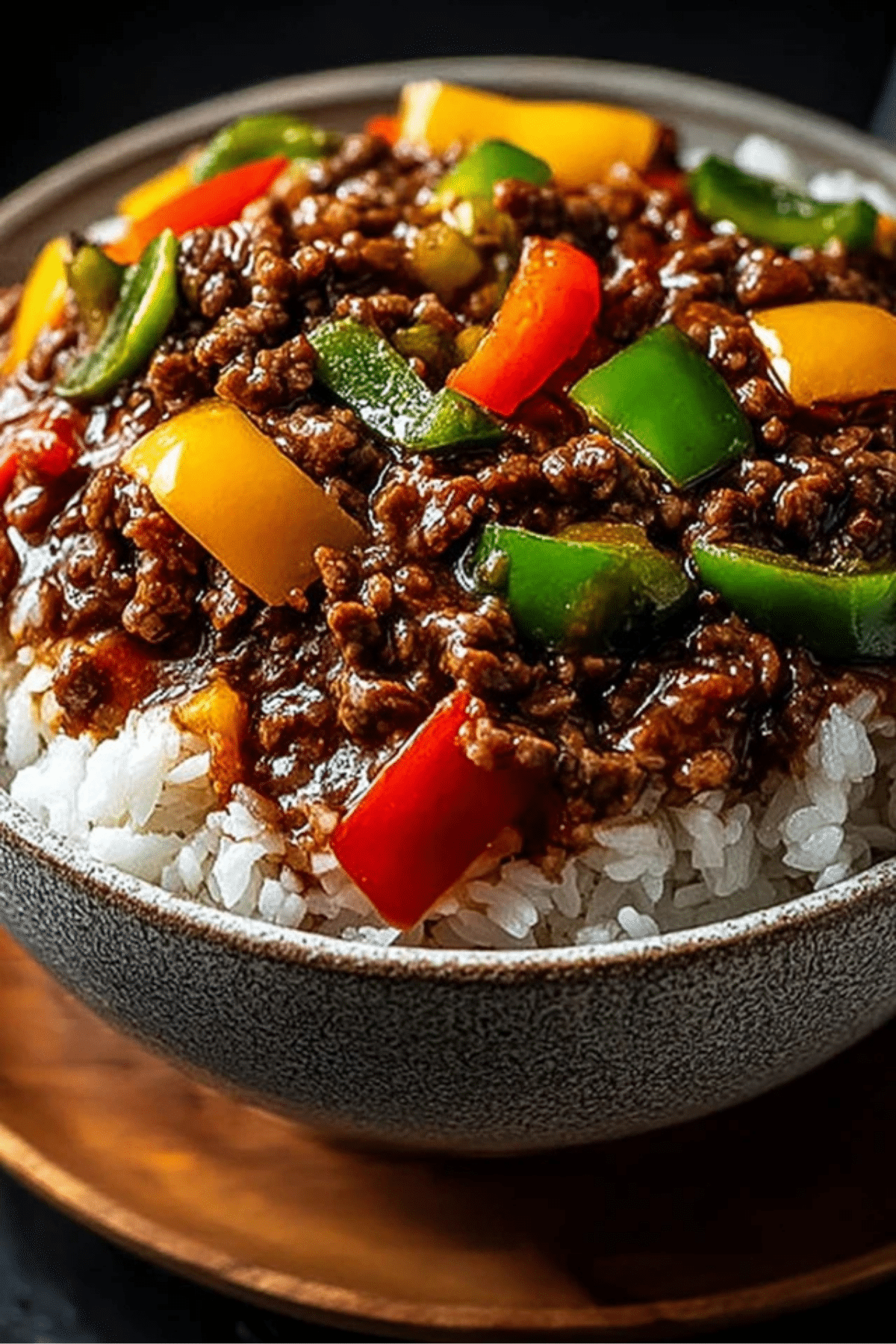 Beef and Pepper Rice Bowl