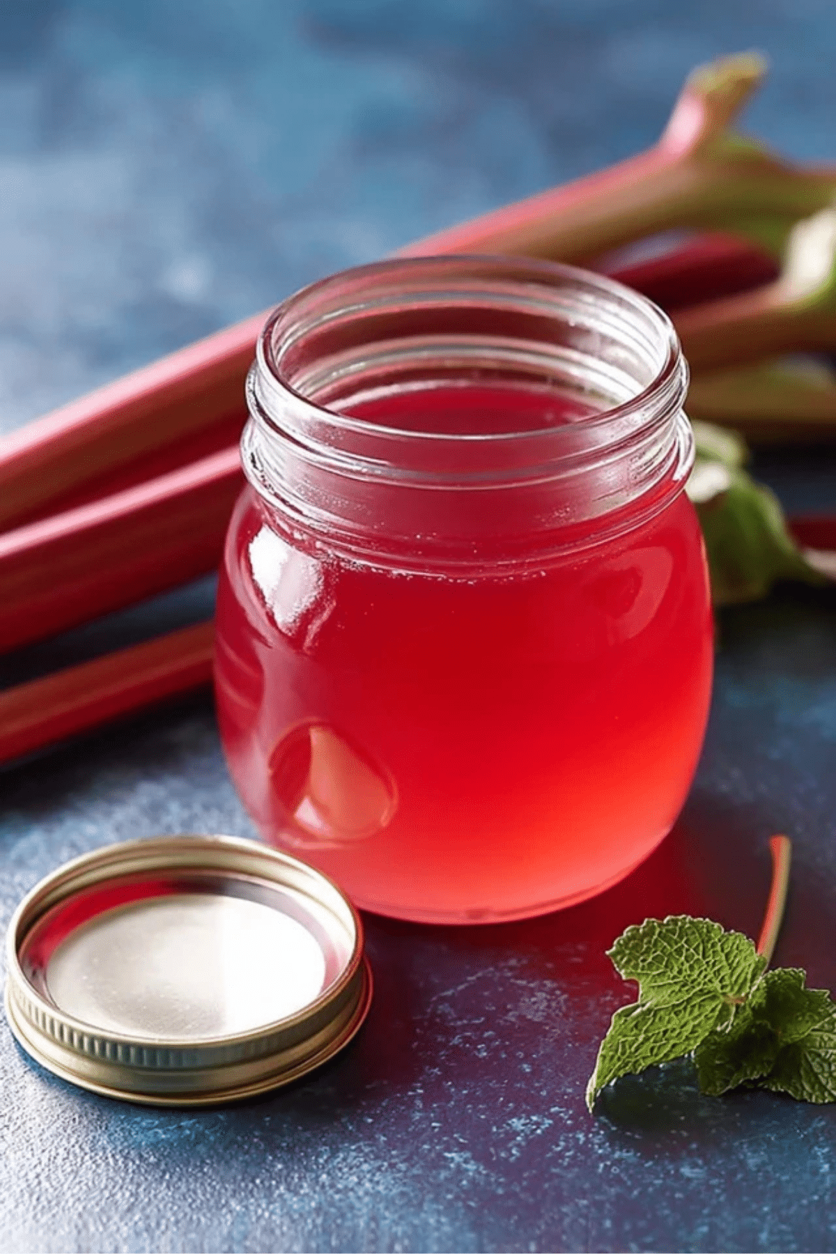 Homemade Rhubarb Simple Syrup