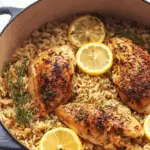 One Pot Lemon Herb Chicken and Rice