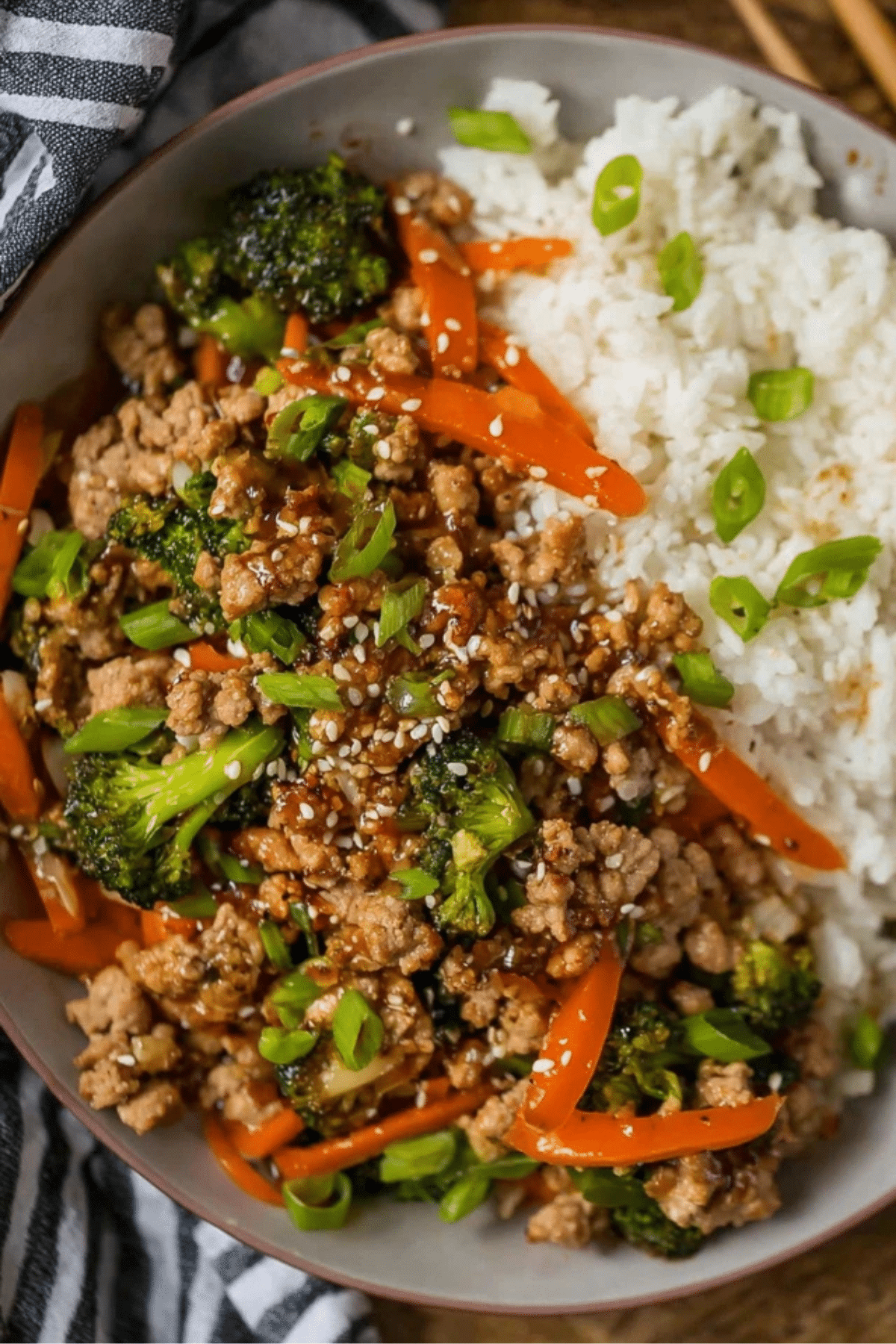 Ground Turkey Teriyaki Stir Fry