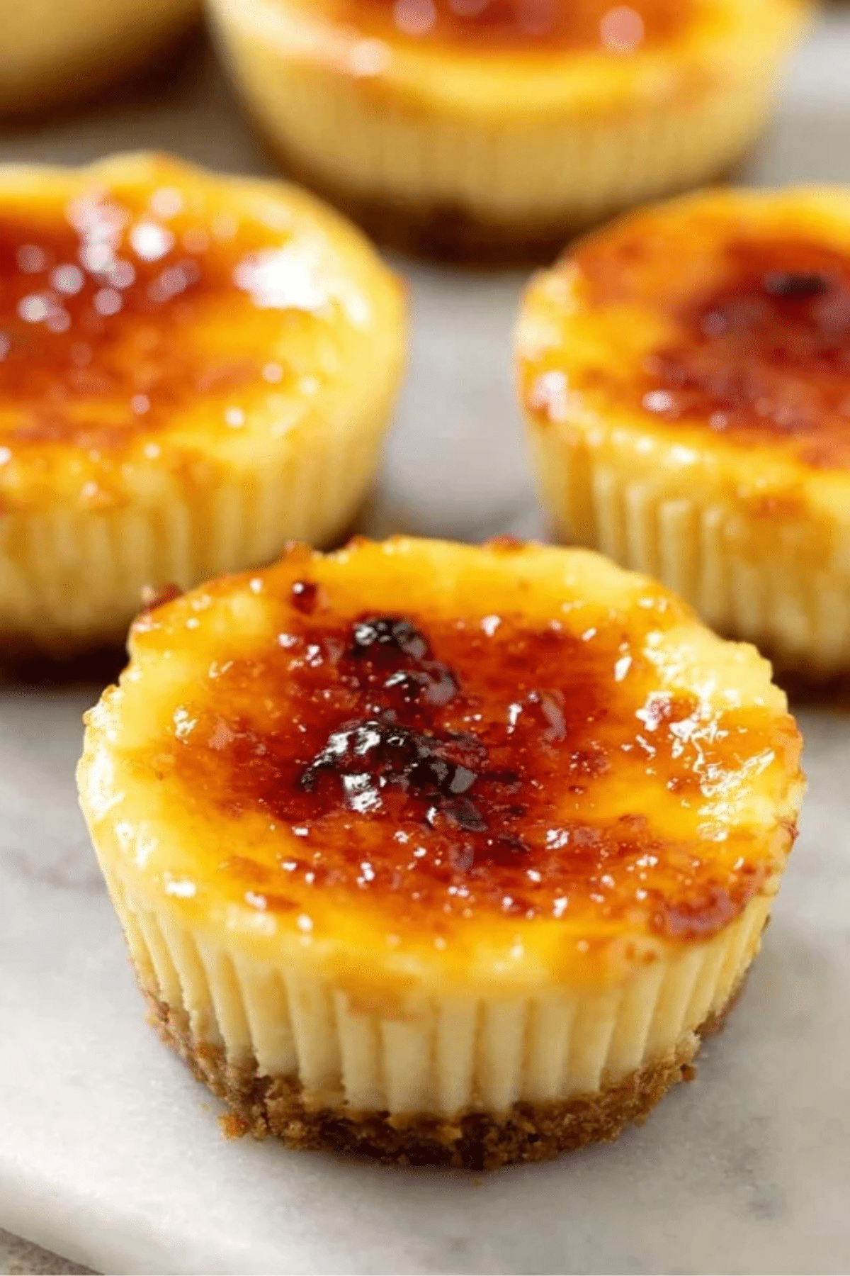 Crème Brûlée Cheesecake Cupcakes