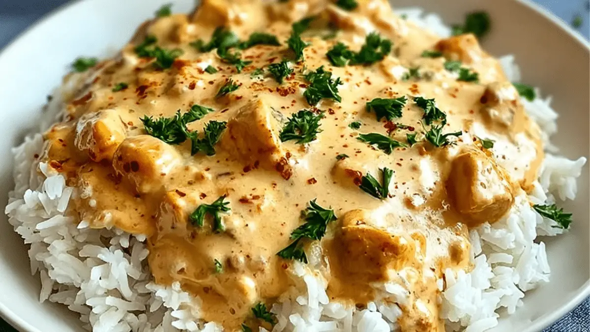 Creamy Smothered Chicken and Rice