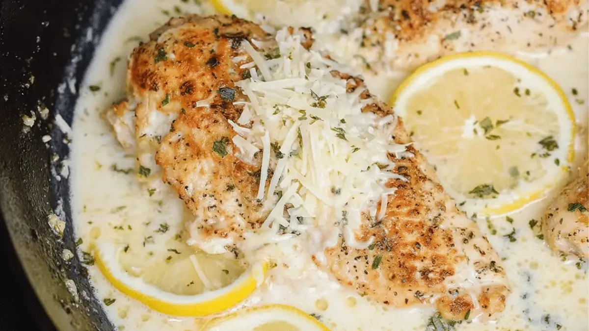 One Pan Lemon Parmesan Chicken