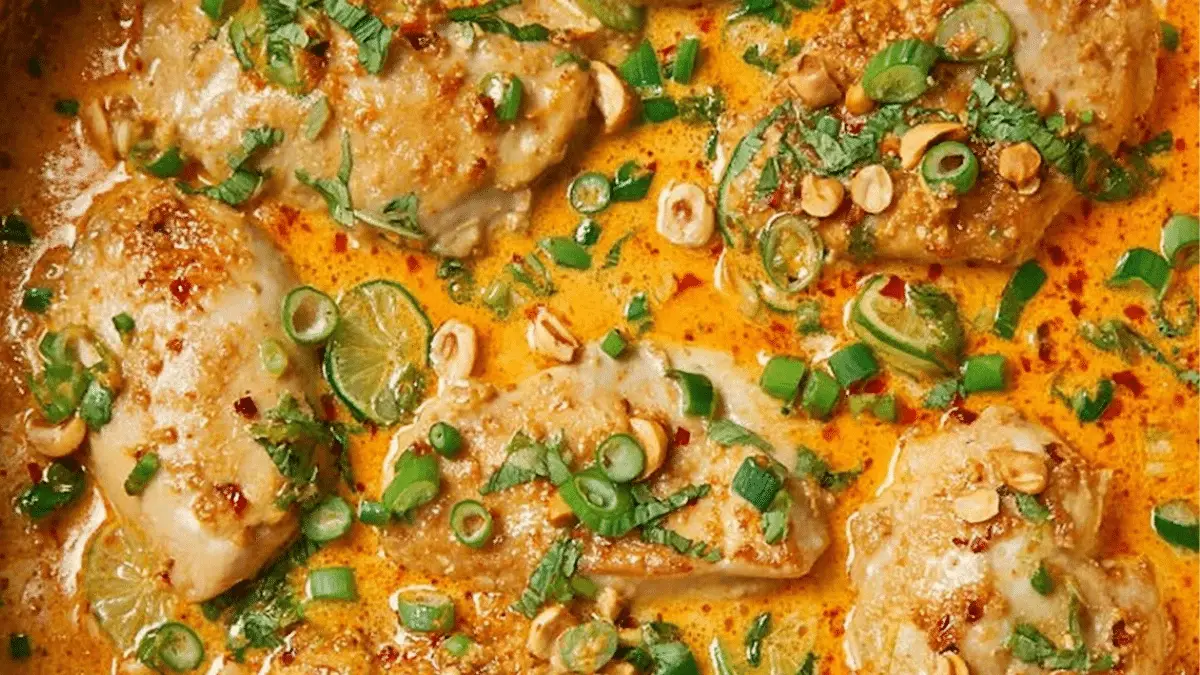 https://www.supergoldenbakes.com/one-pan-coconut-lime-chicken/