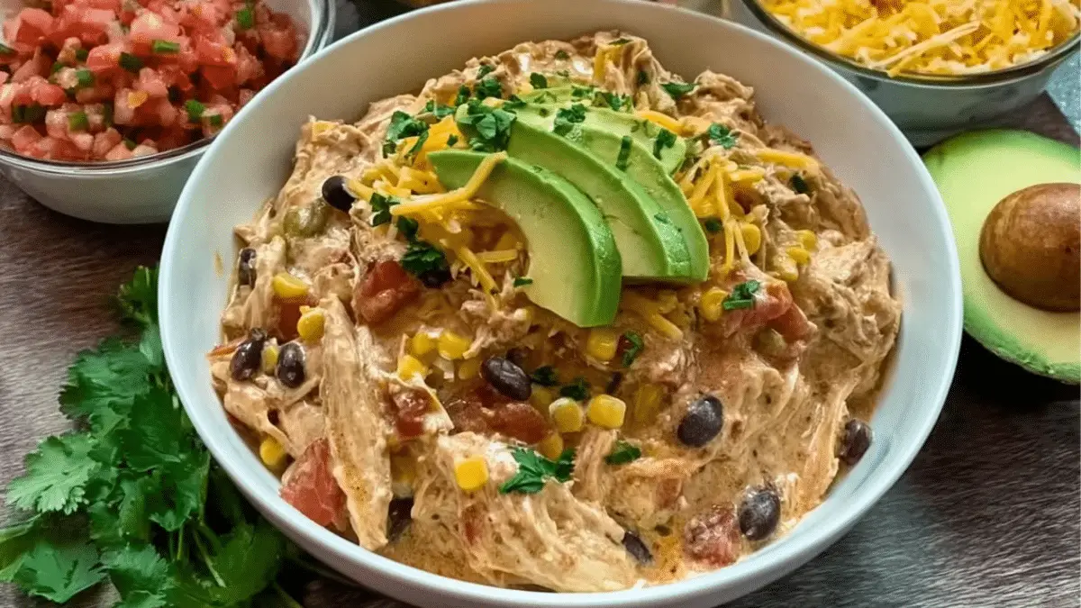 Creamy Slow Cooker Fiesta Chicken