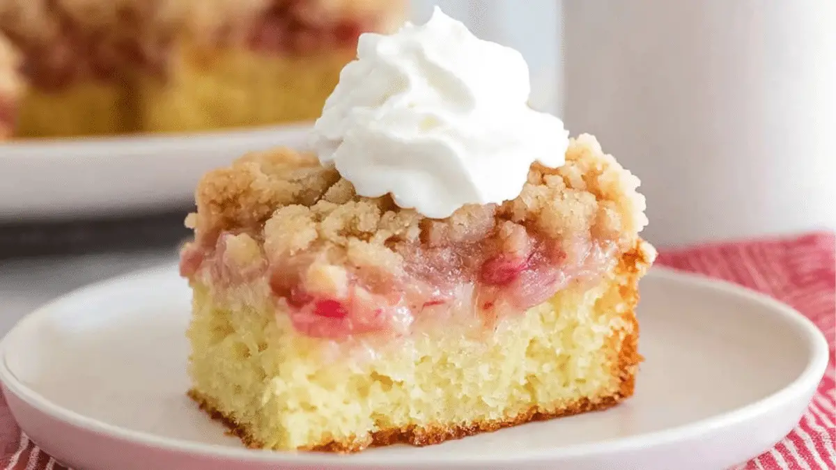 Rhubarb Coffee Cake