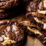 Peanut Butter Filled Brownie Cookies