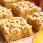 Easy Peach Crumble Bars