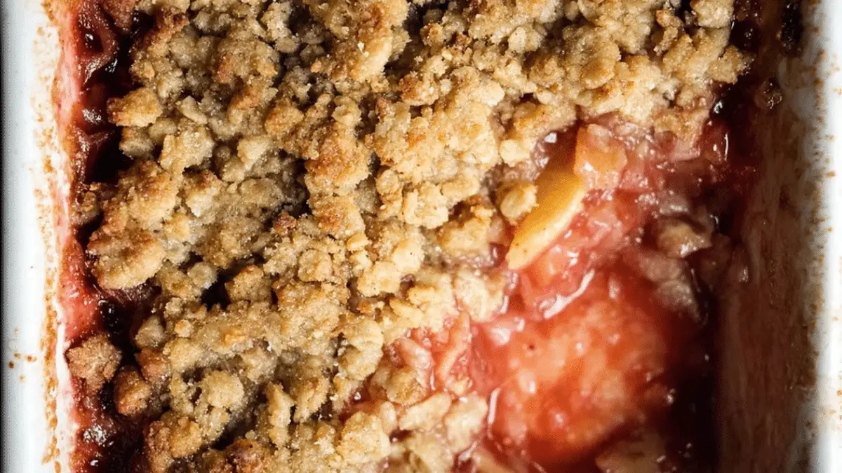 Easy Rhubarb Crisp
