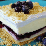 No Bake Lemon Blueberry Dessert