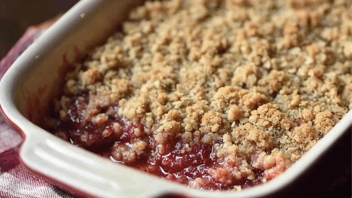 Strawberry Rhubarb Crumble