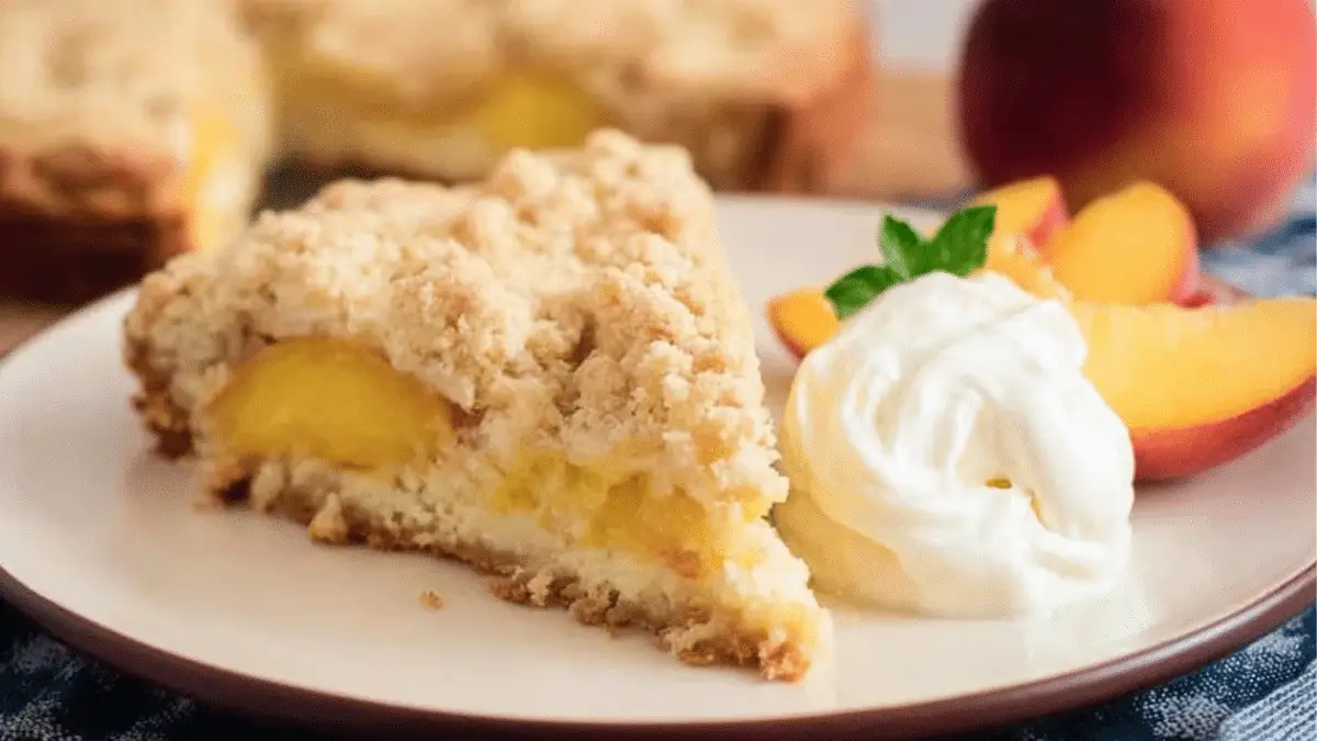 Italian Peach Crumb Cake