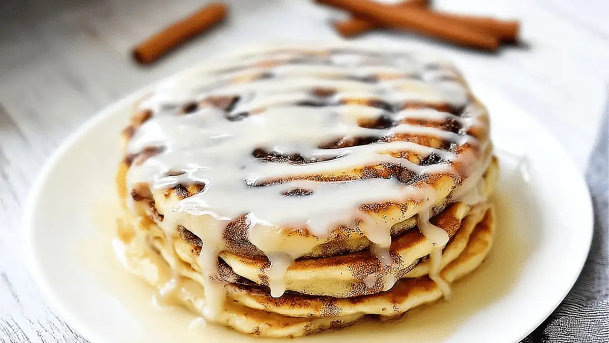 Cinnamon Roll Pancakes
