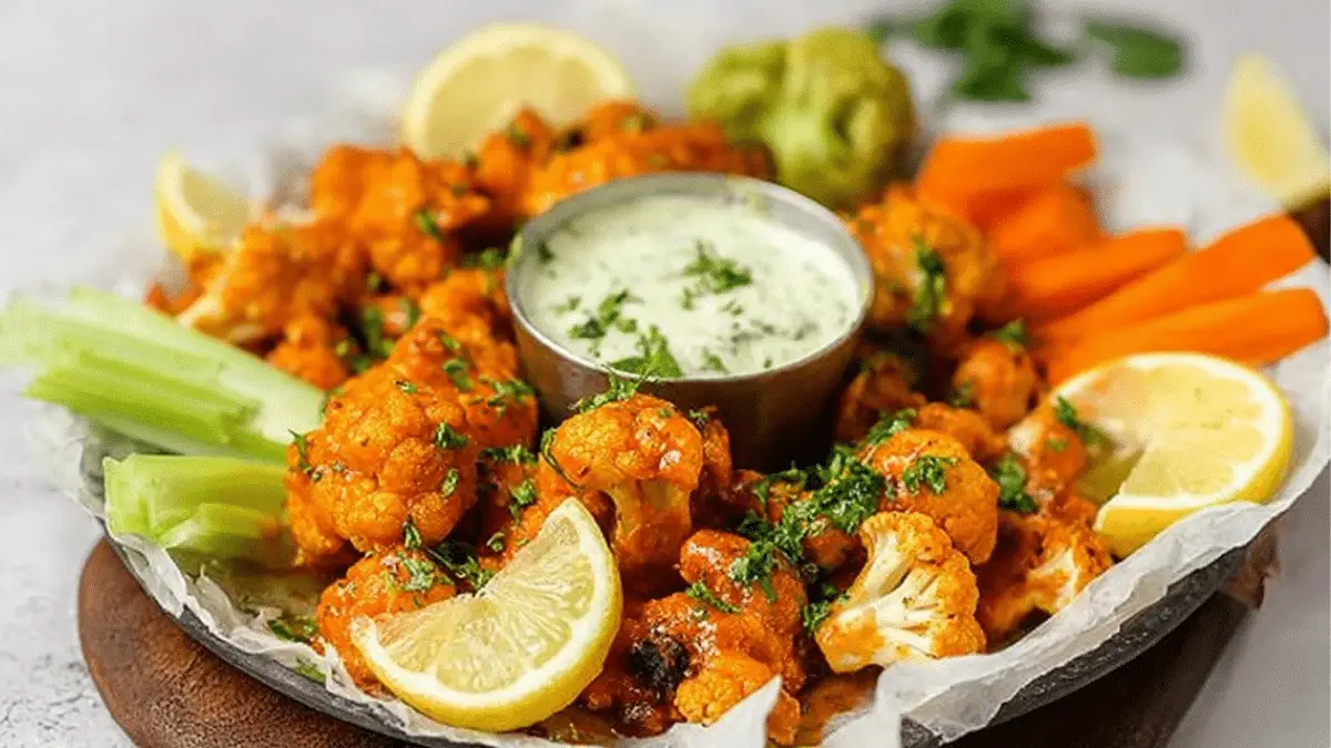 Crispy Buffalo Cauliflower Wings