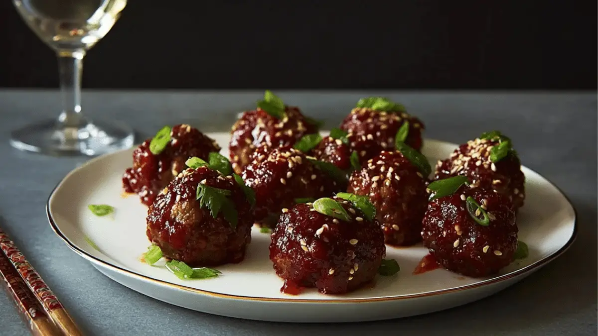 Spicy Korean-Style Gochujang Meatballs